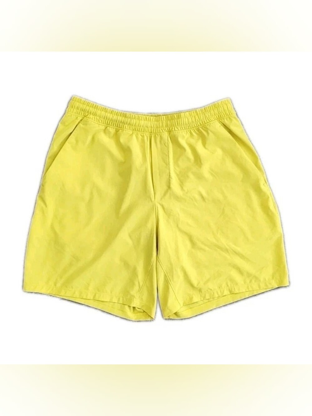 Lululemon Pace Breaker 7 Inch Lined Shorts Yellow Large